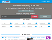 Tablet Screenshot of everythingglobe.com